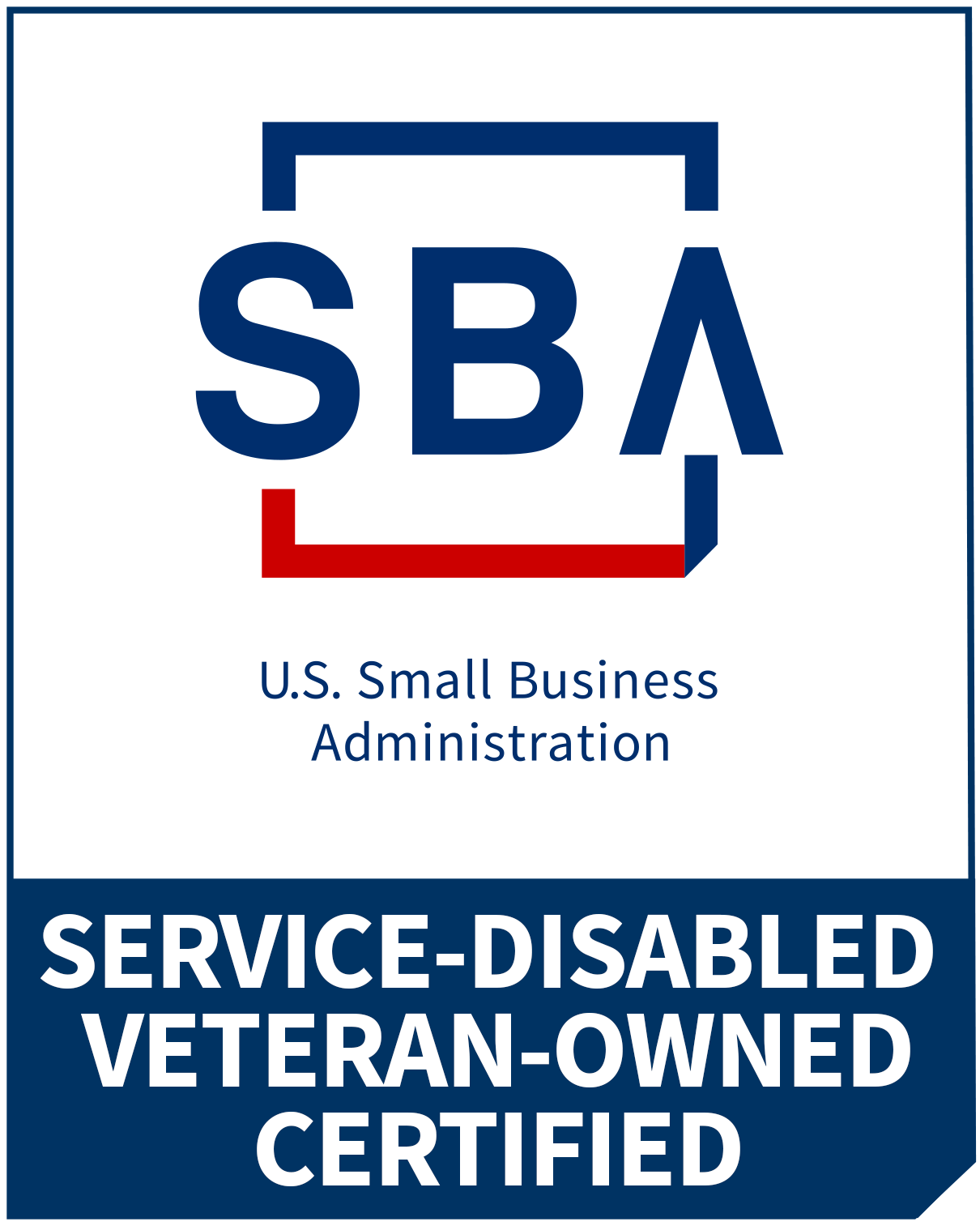 SBA Certified SDVOSB badge